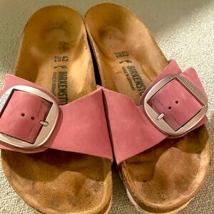 Pink birks one big buckle